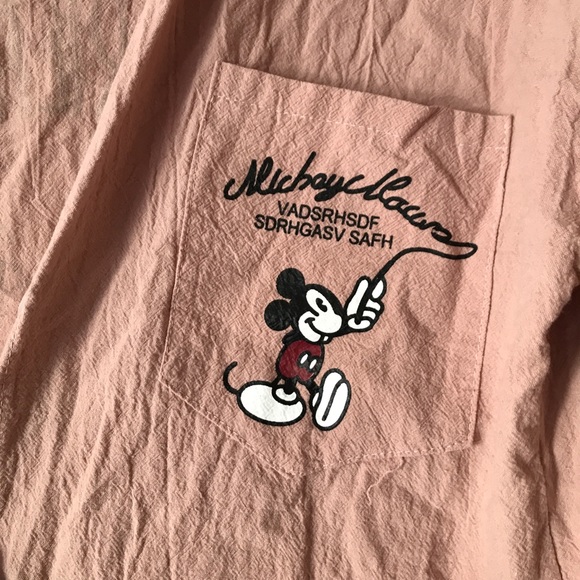 Buttoned Up Top with Mickey back - Picture 3 of 4